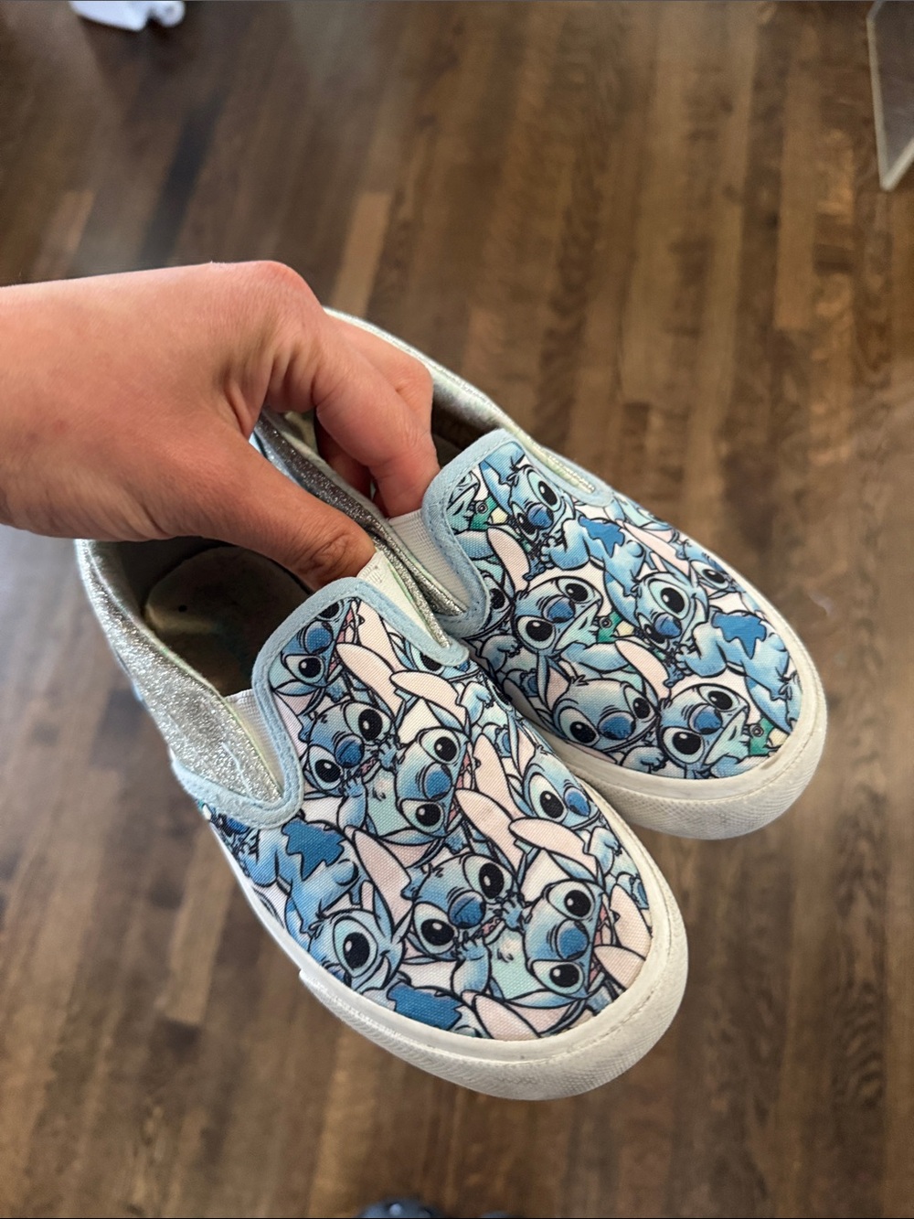Kids Slip-On Sneakers with Stitch